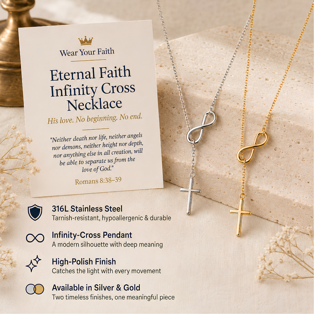 Eternal Faith Infinity Cross Necklace
