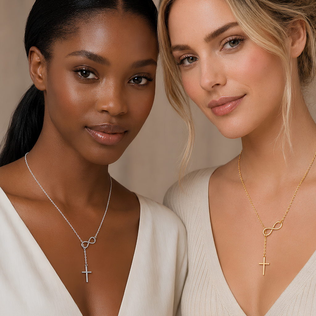 Eternal Faith Infinity Cross Necklace