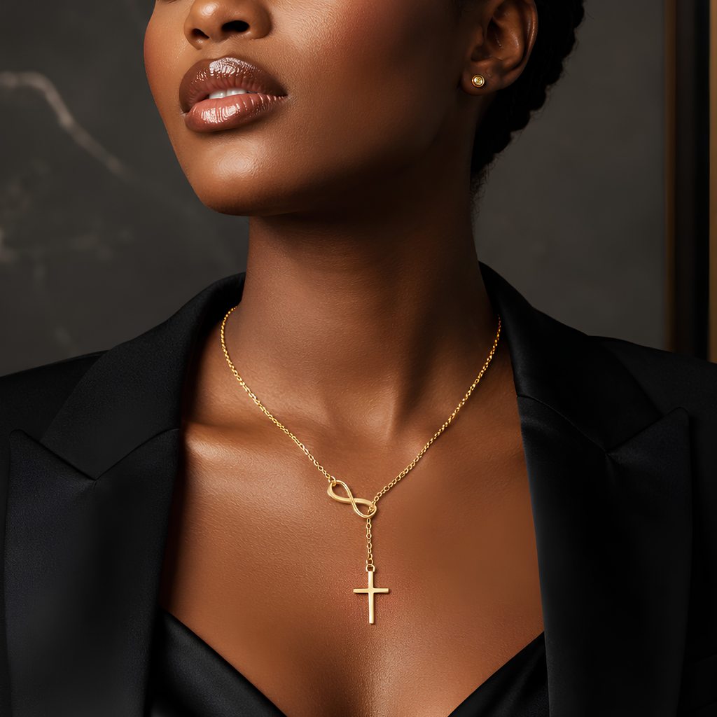 Eternal Faith Infinity Cross Necklace