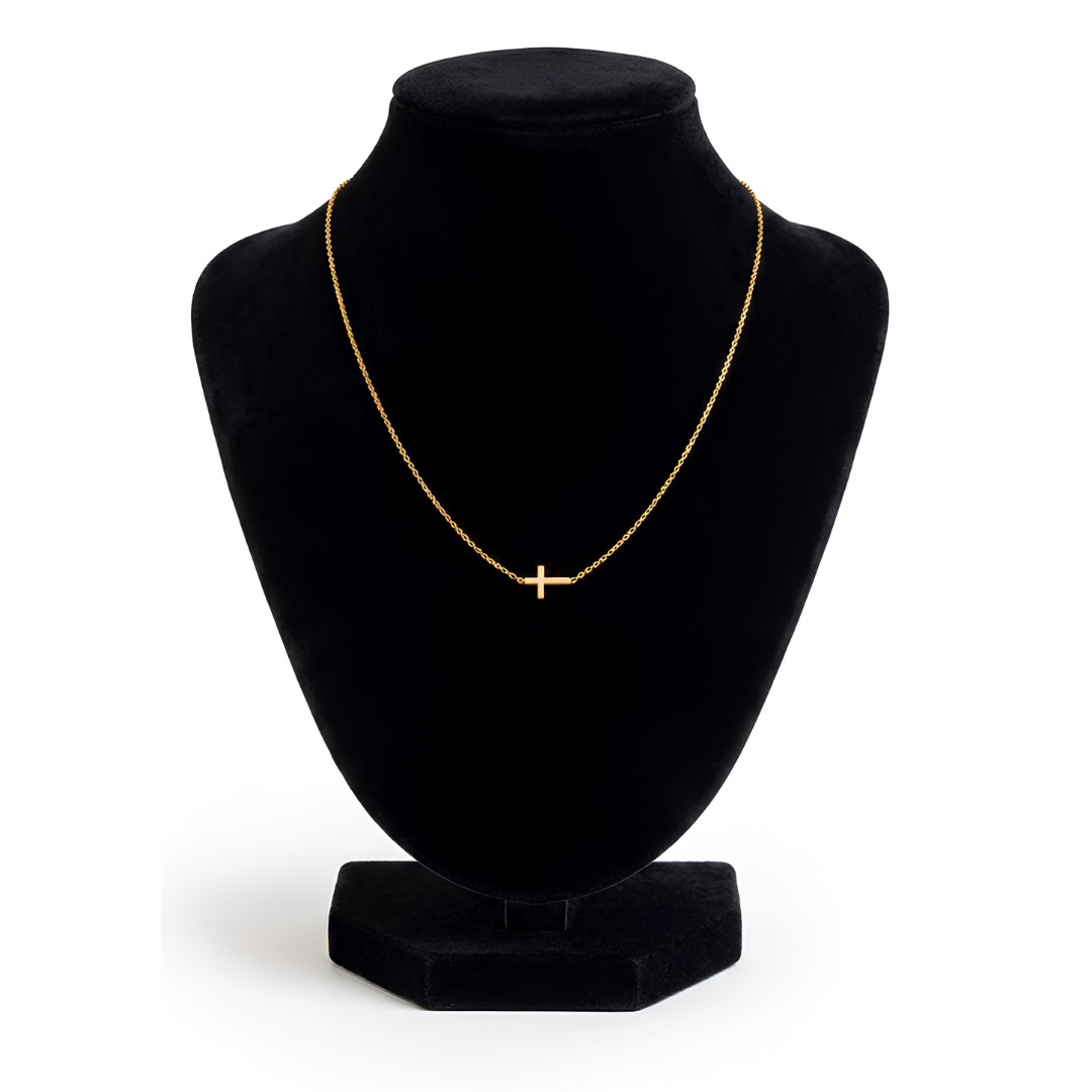 Faith Beside Me Cross Necklace