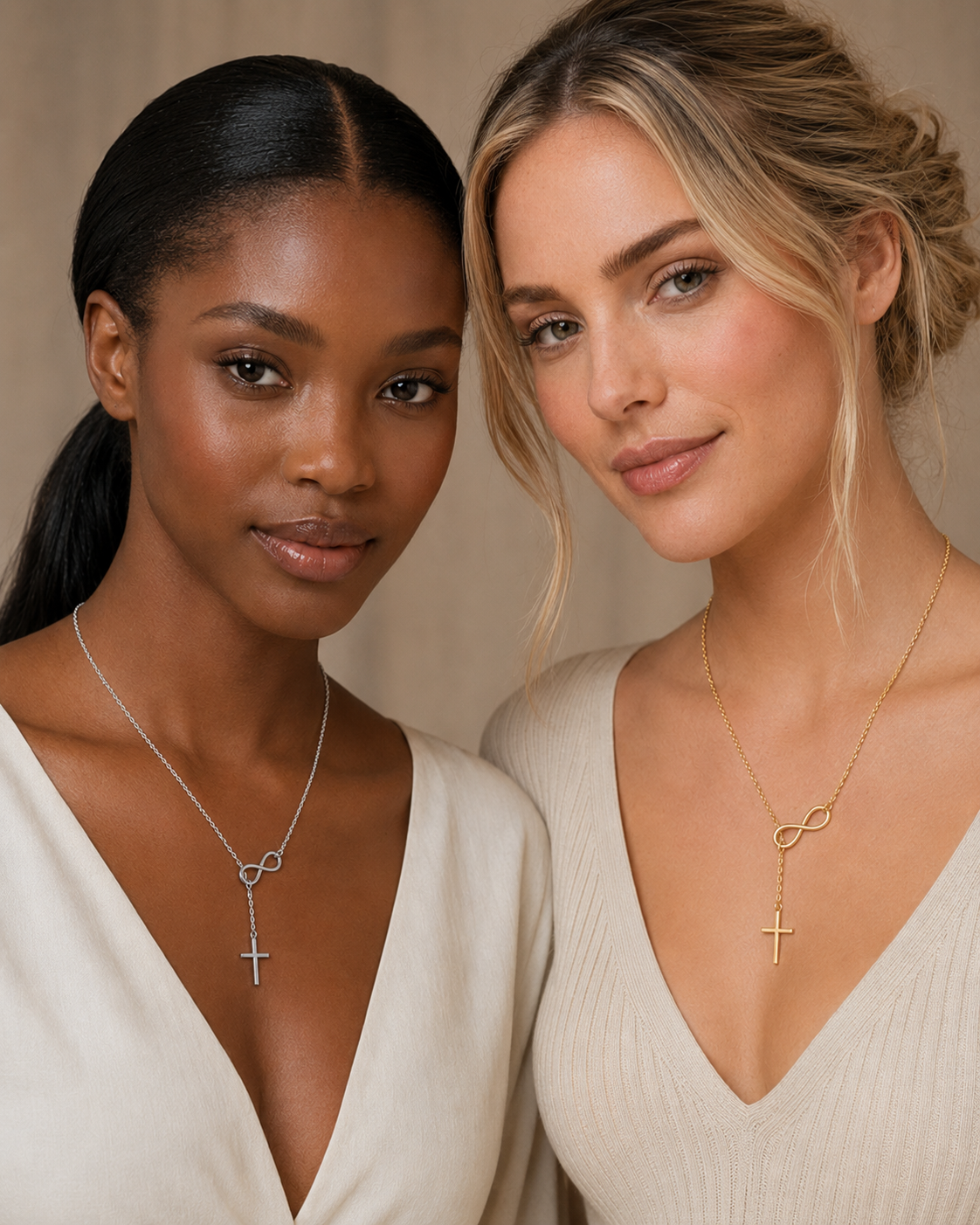 Eternal Faith Infinity Cross Necklace
