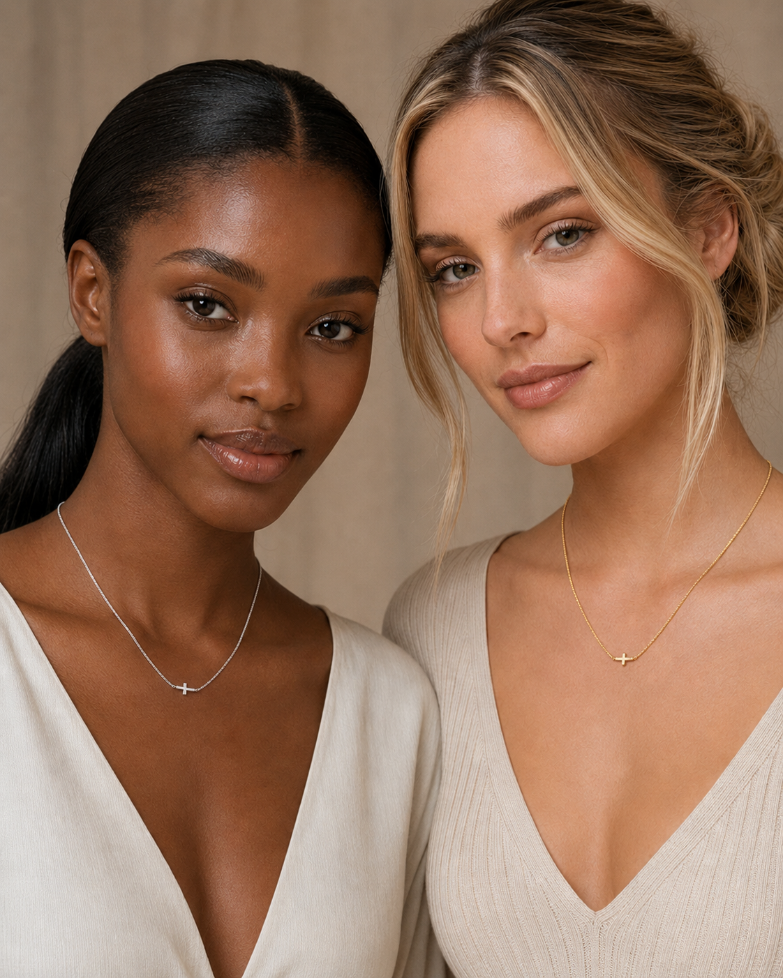 Faith Beside Me Cross Necklace