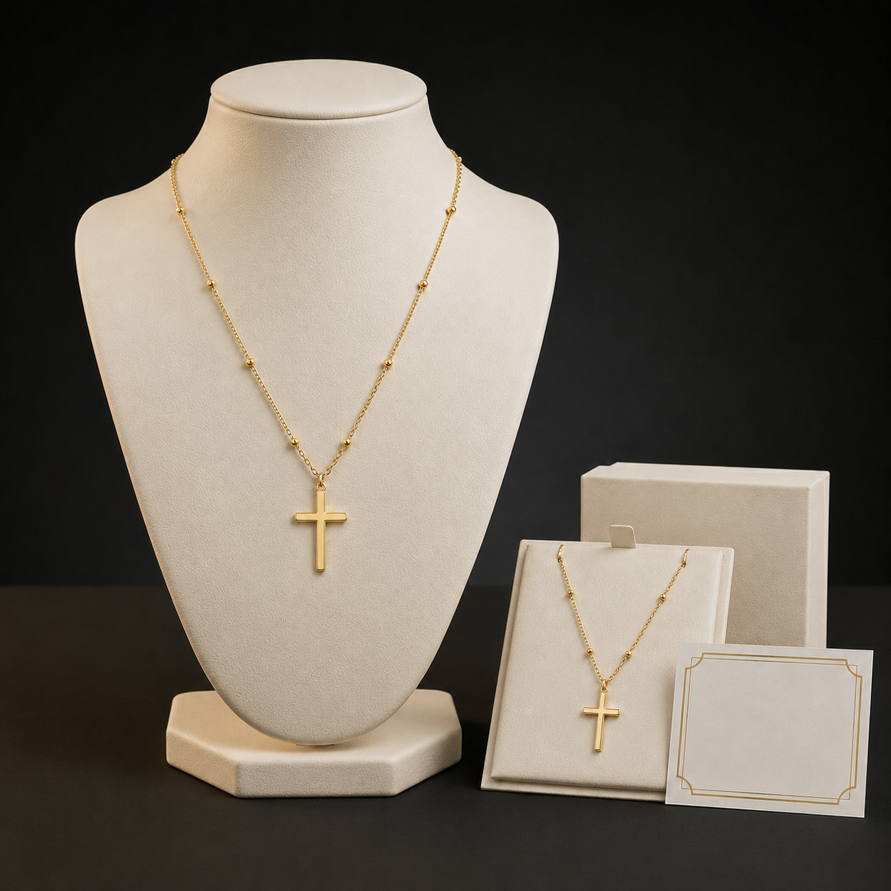 Faithful Heart Cross Necklace