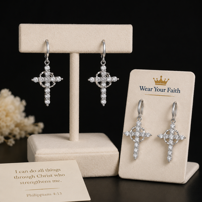 Crown of Grace Drop Earrings