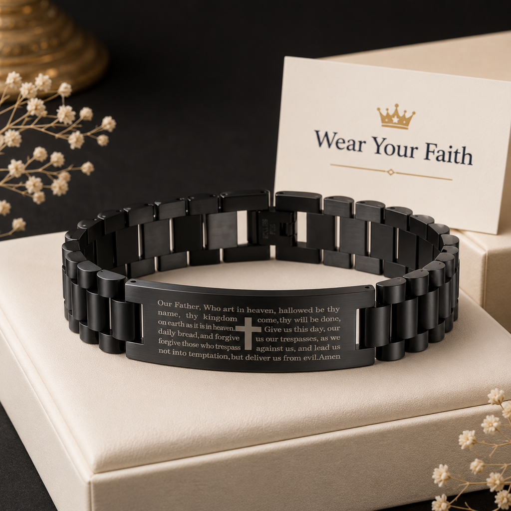 His Prayer Men's ID Bracelet