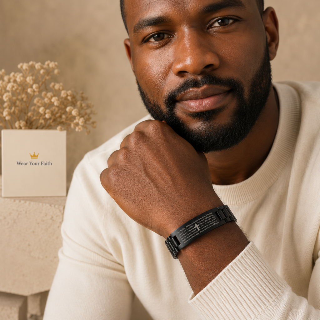 His Prayer Men's ID Bracelet