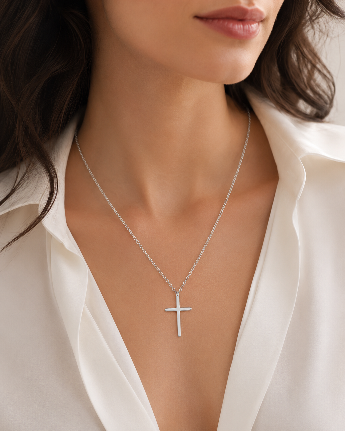 Walk in Grace Dainty Cross Necklace