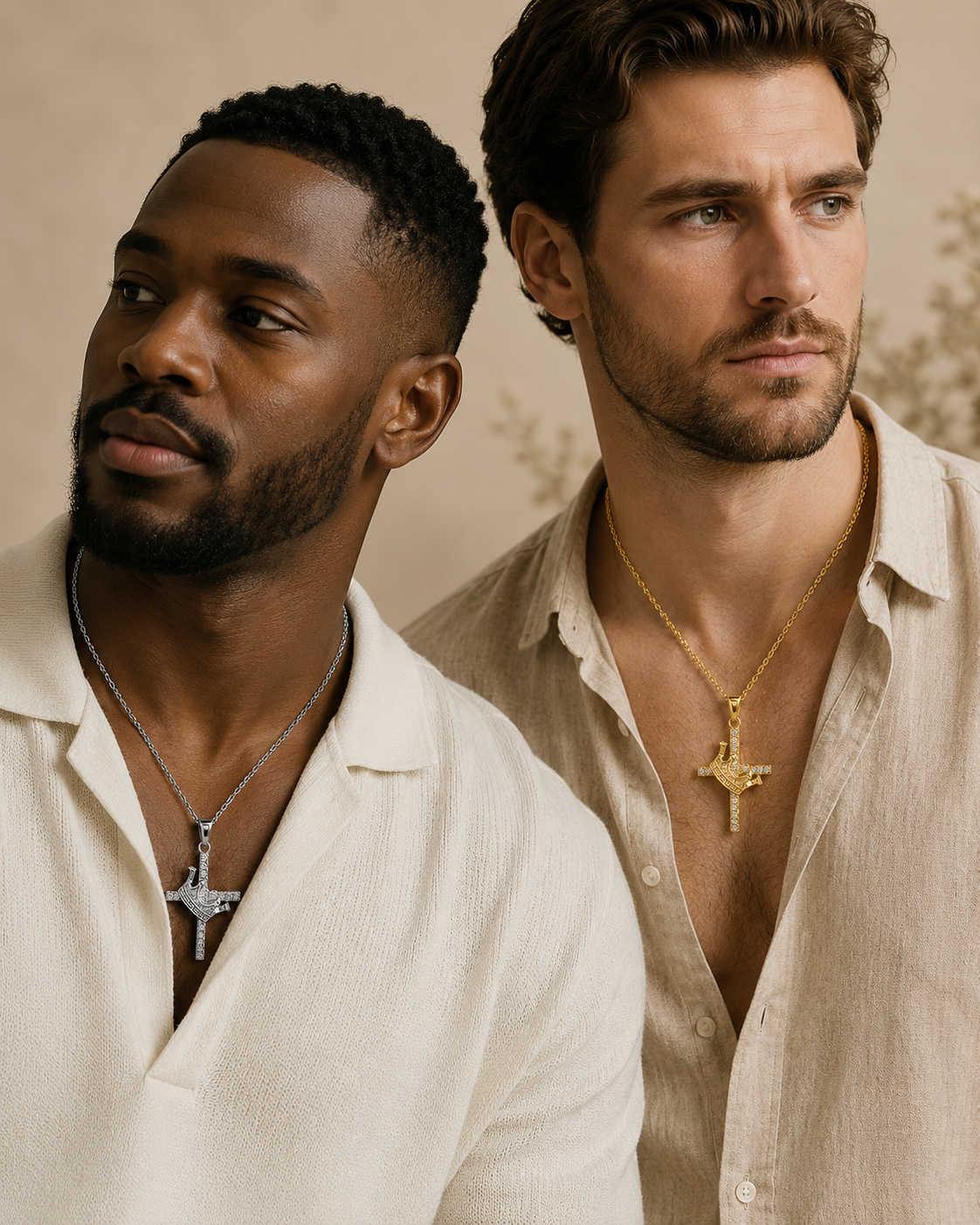 His Crown Cross Necklace