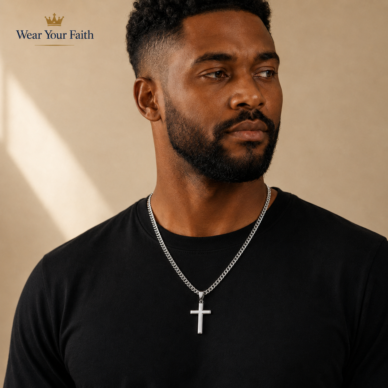 To My Son — Cross Cuban Necklace