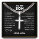 To My Son — Cross Cuban Necklace