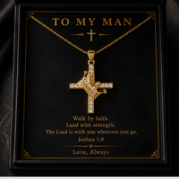 To My Man - Cross Necklace