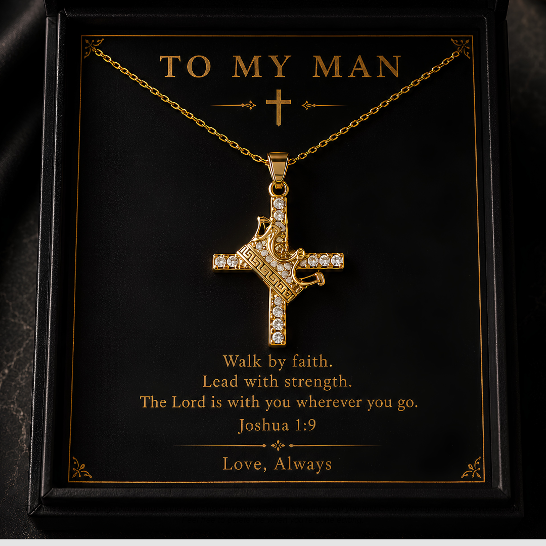 To My Man - Cross Necklace