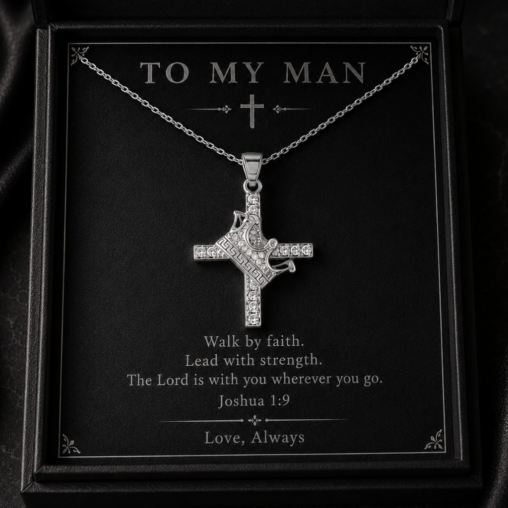 To My Man - Cross Necklace