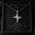 To My Man - Cross Necklace