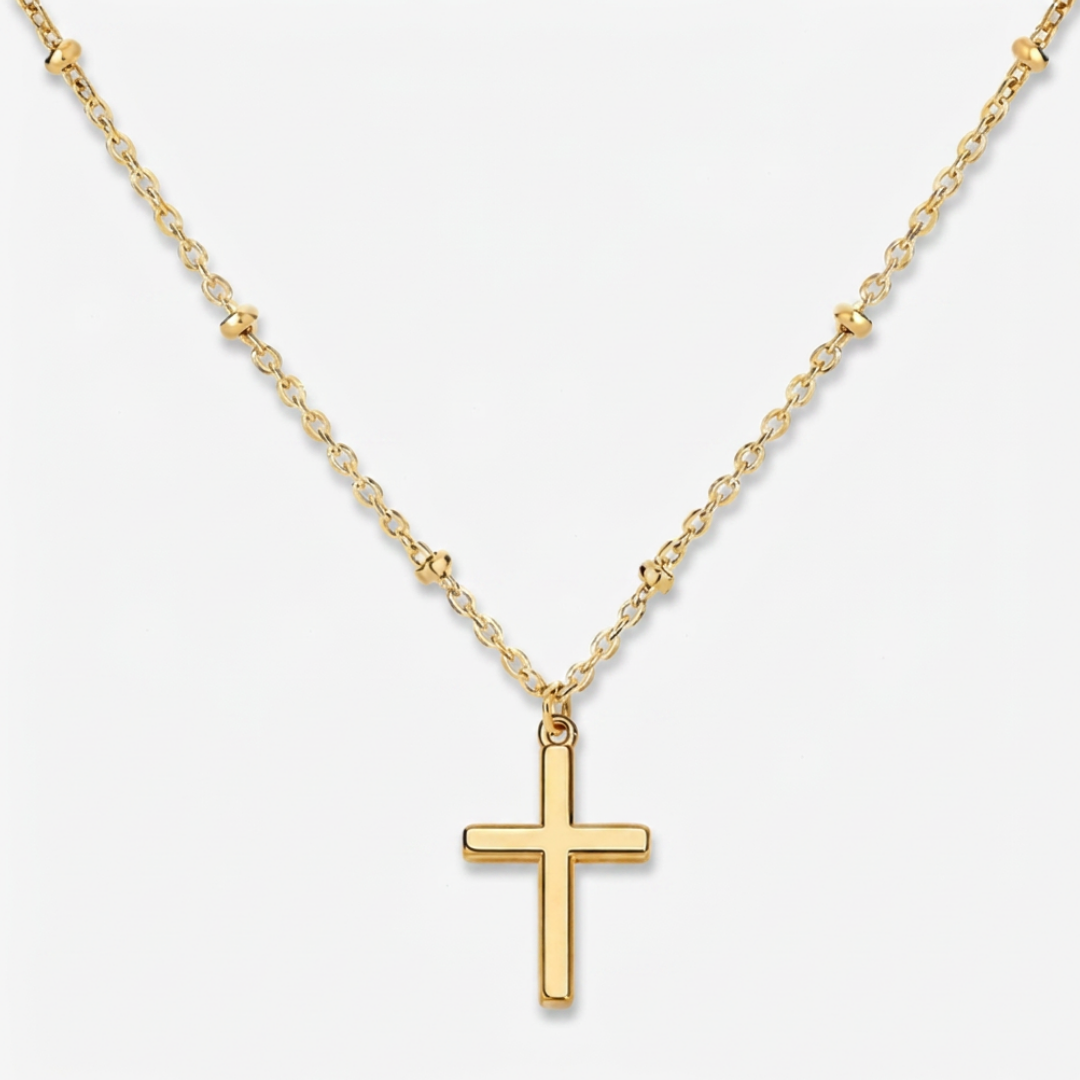 Faithful Heart Cross Necklace