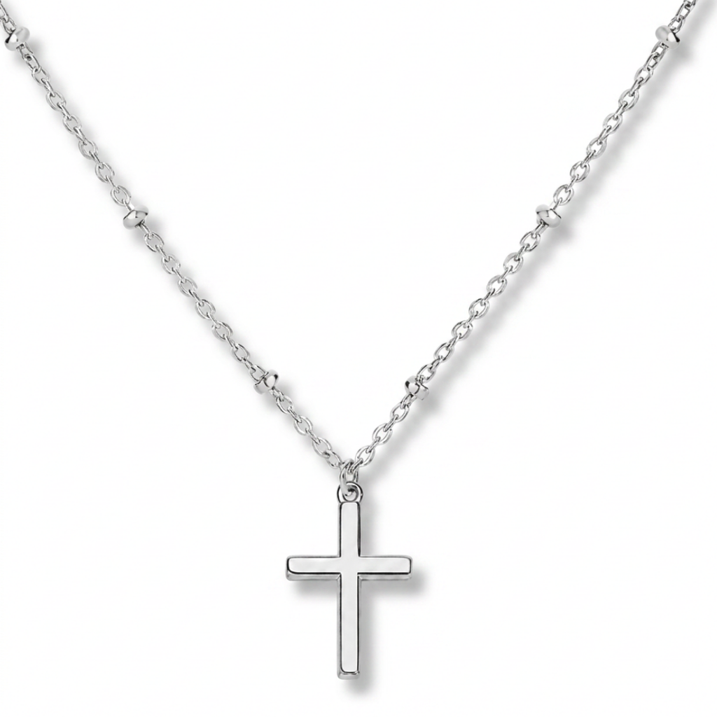 Faithful Heart Cross Necklace