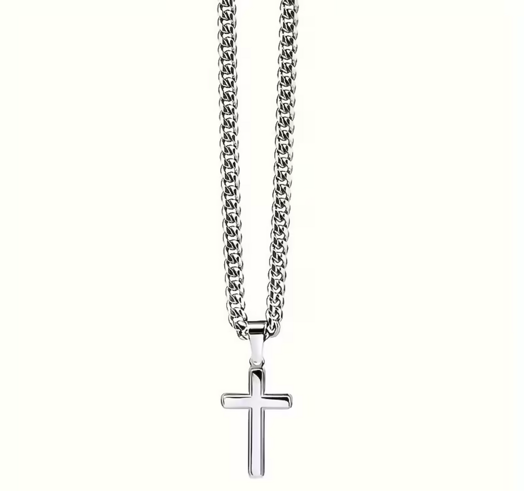 To My Son — Cross Cuban Necklace