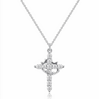 Crowned in His Glory Cross Necklace