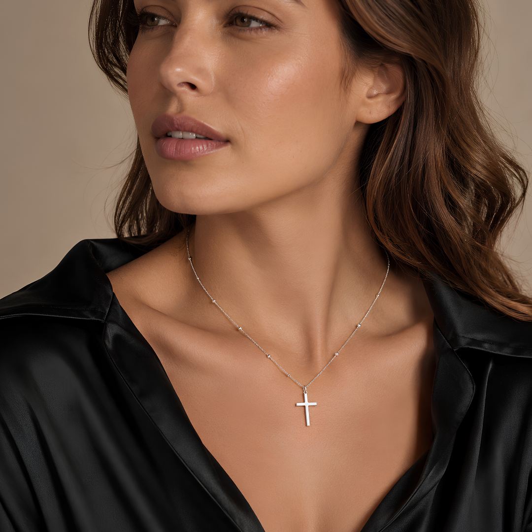 Faithful Heart Cross Necklace