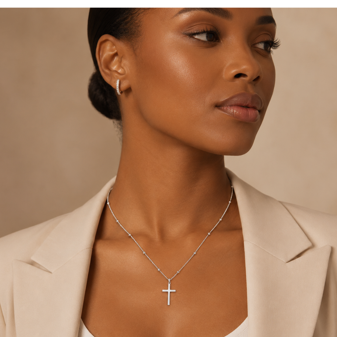 Faithful Heart Cross Necklace