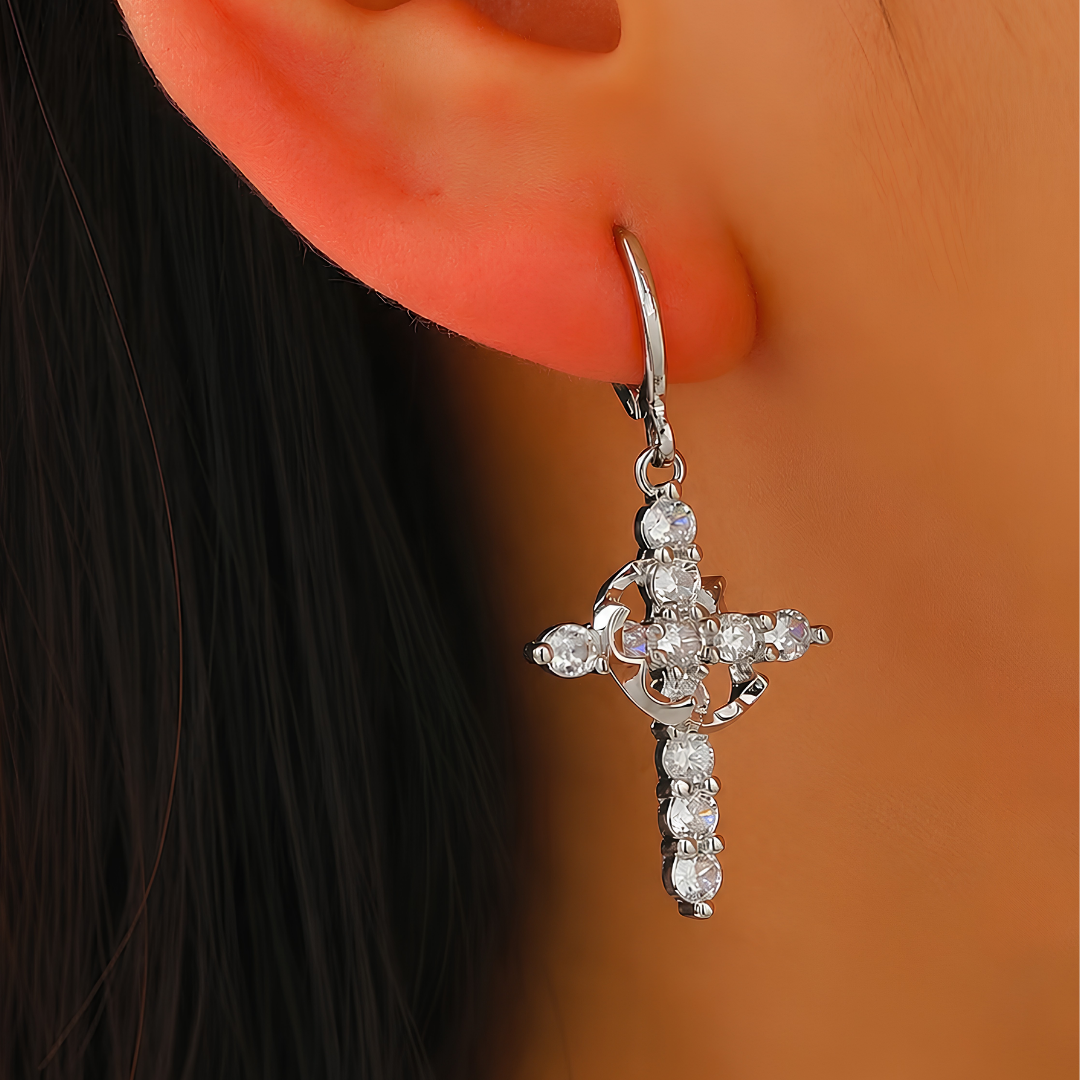 Crown of Grace Drop Earrings
