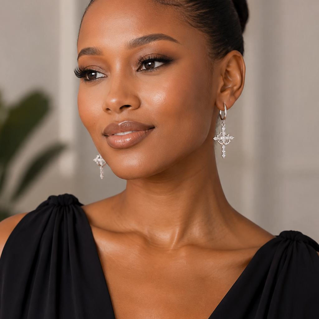 Crown of Grace Drop Earrings