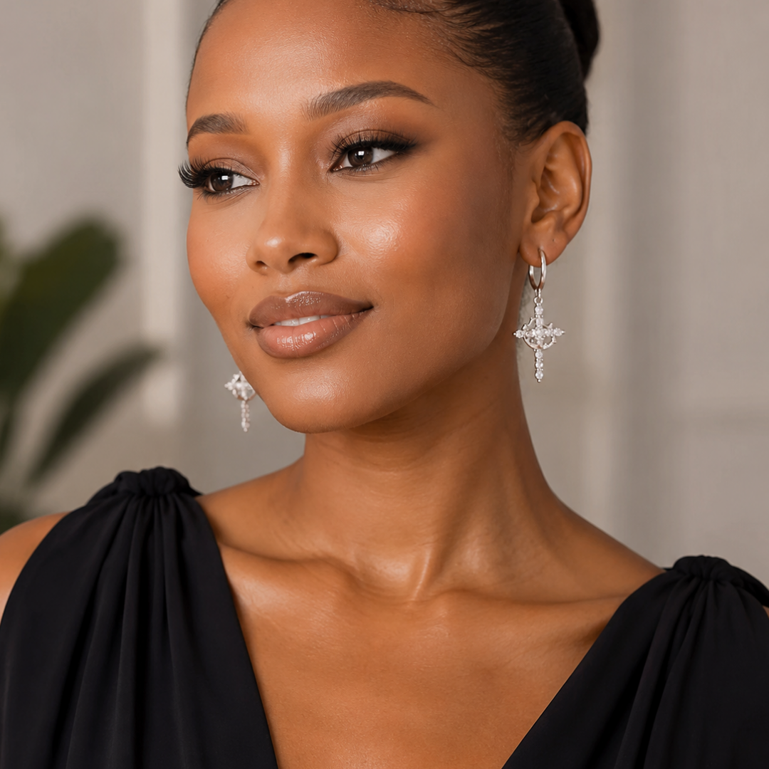 Crown of Grace Drop Earrings