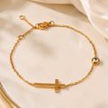 Grace On My Wrist Zirconia Cross Bracelet