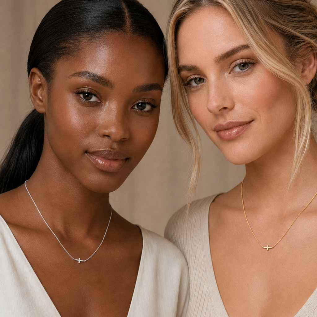 Faith Beside Me Cross Necklace