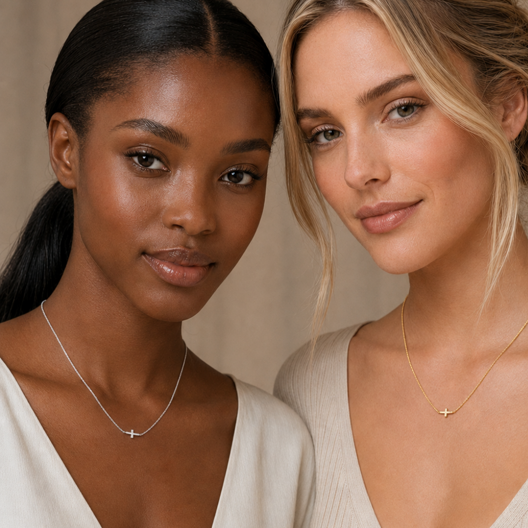Faith Beside Me Cross Necklace