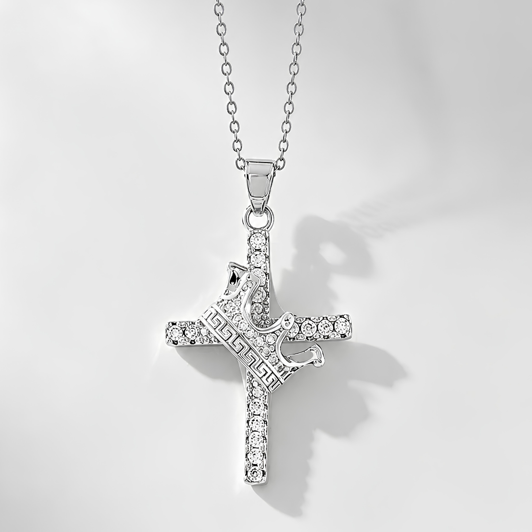 His Crown Cross Necklace