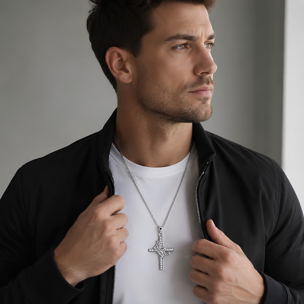 To My Man - Cross Necklace