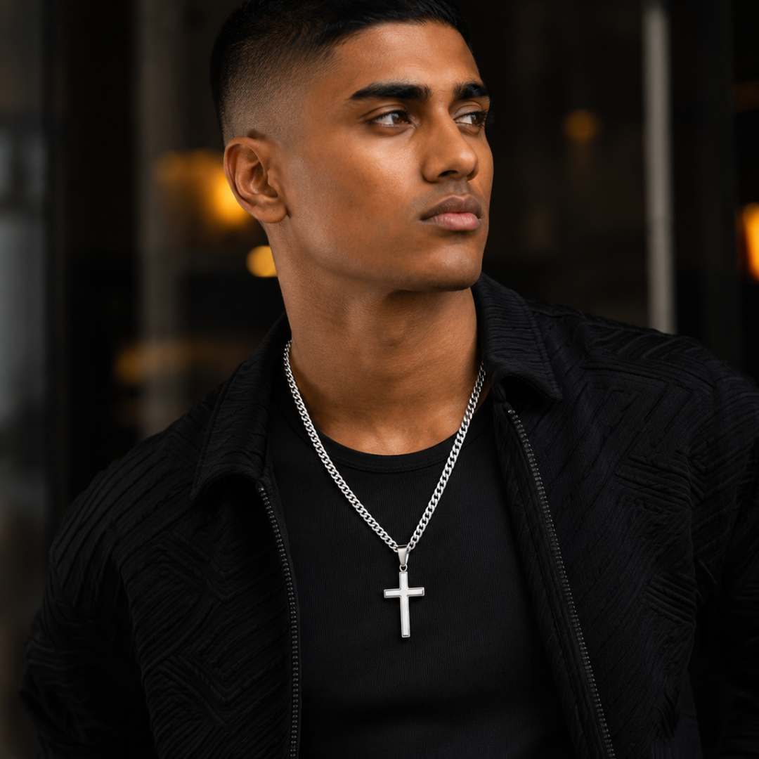 To My Son — Cross Cuban Necklace