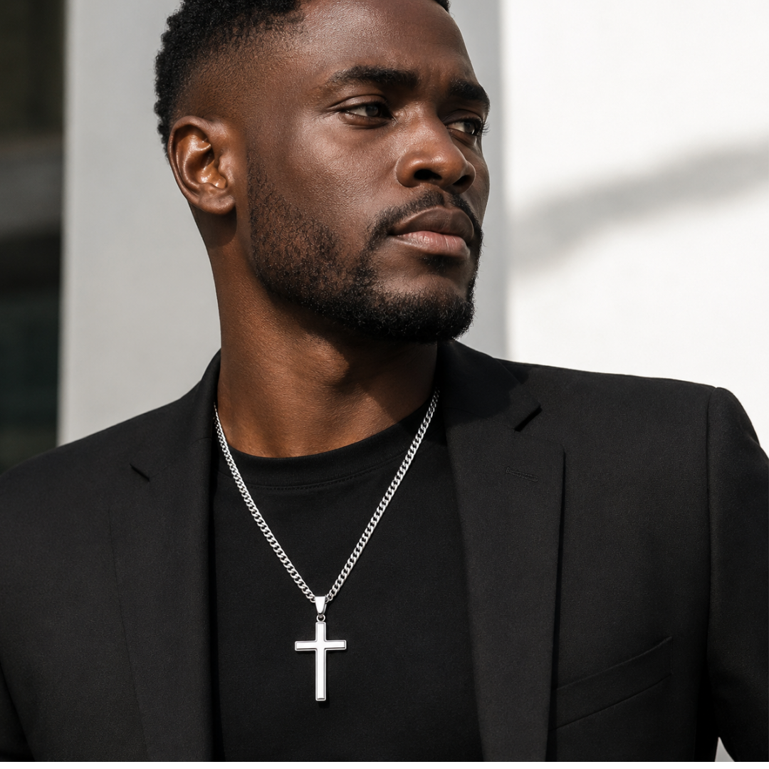 To My Son — Cross Cuban Necklace