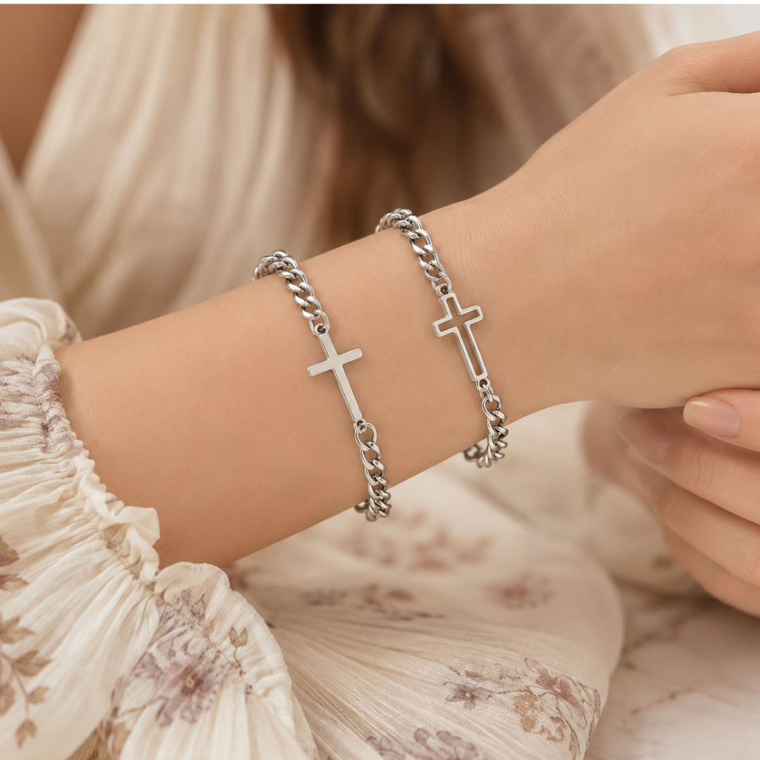Bound in Faith Couples Bracelet Set