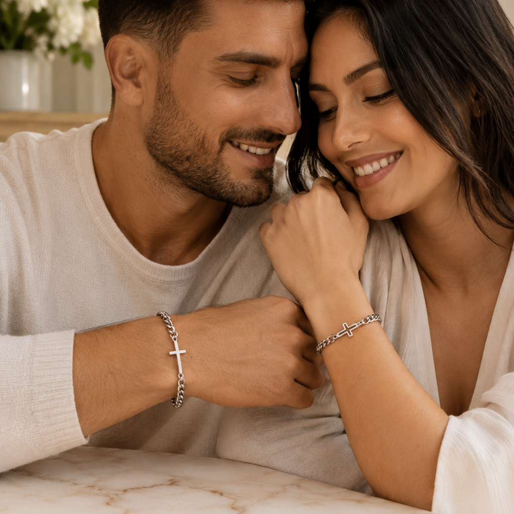 Bound in Faith Couples Bracelet Set