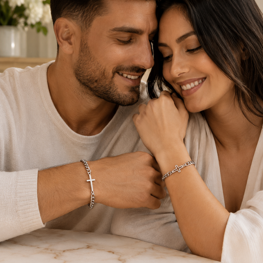 Bound in Faith Couples Bracelet Set
