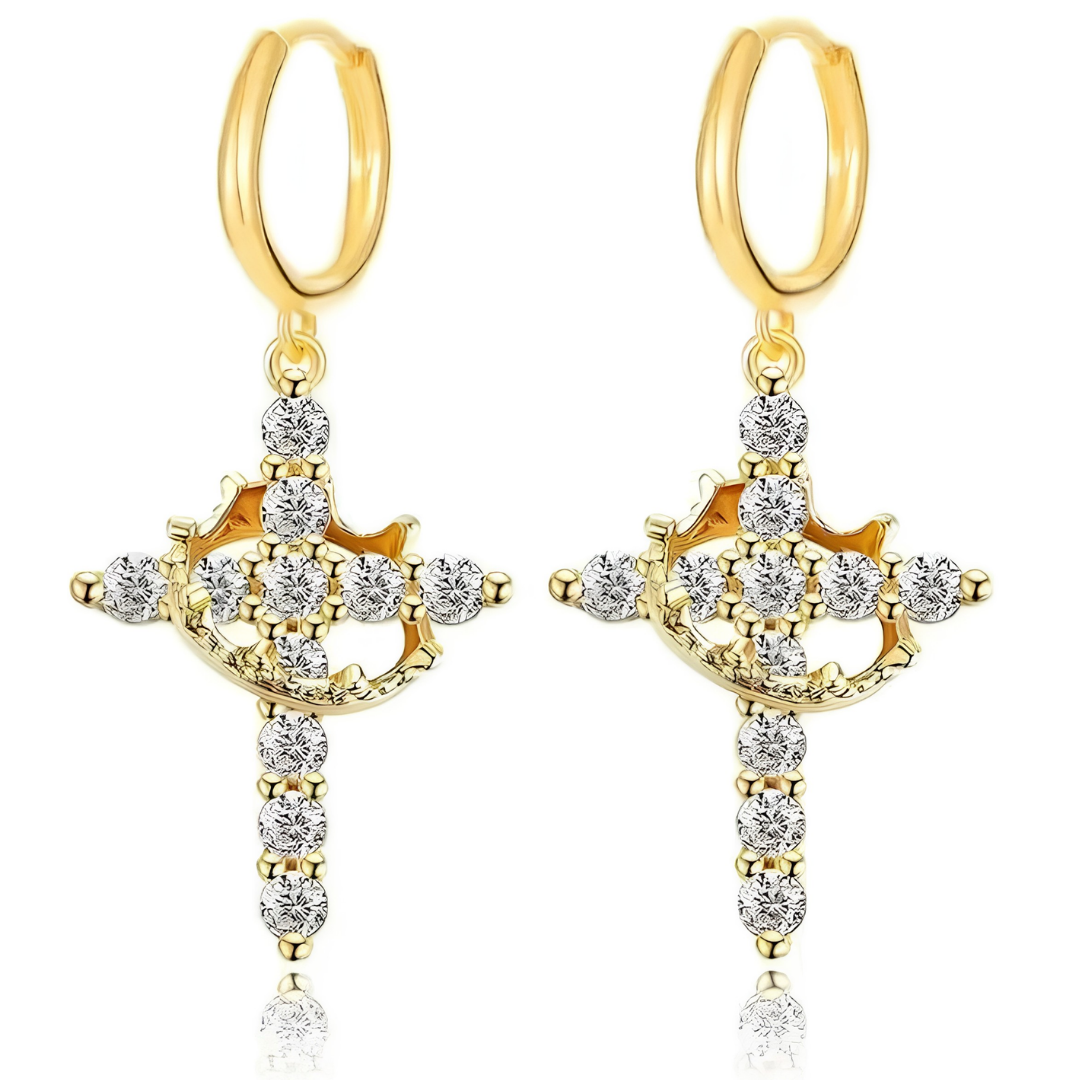 Crown of Grace Drop Earrings